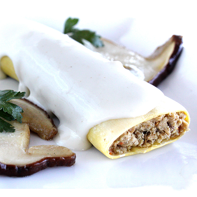 CANELONES CARNE ASADA Y BOLETUS XXL S/B 24u./130g.