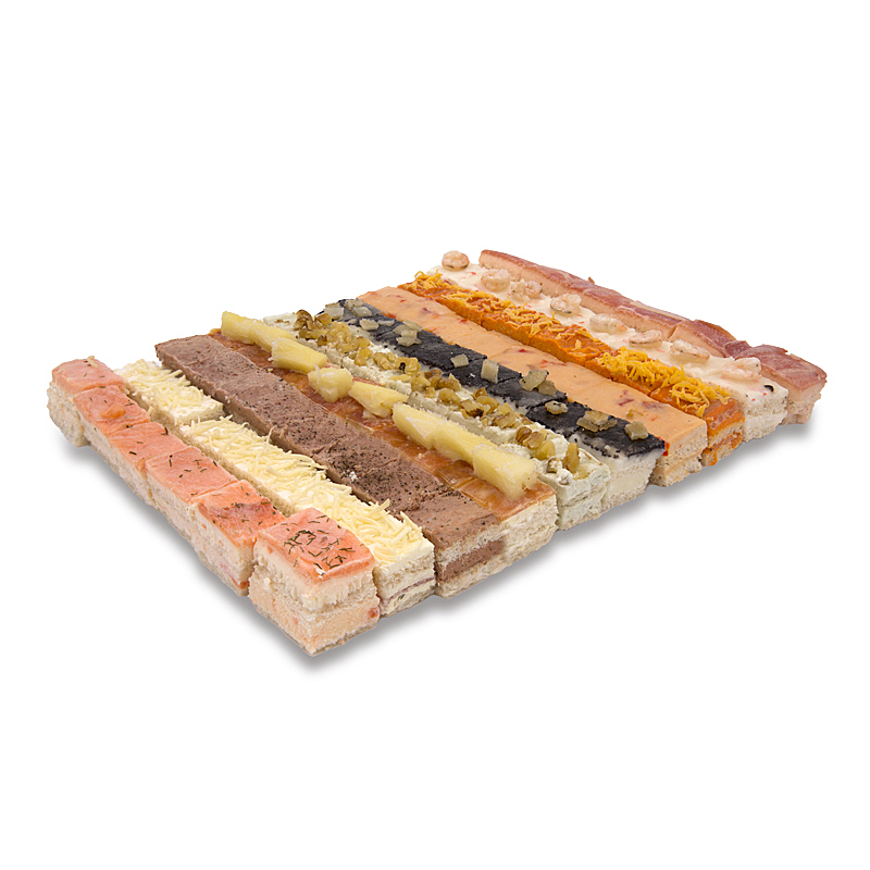 CANAPÉ SURTIDO 10 VAR. 70 PIEZAS 1Kg