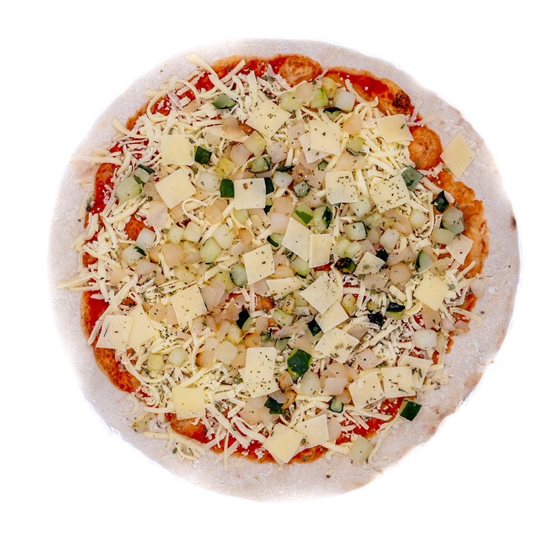 PIZZA VEGETAL CALABACÍN (28cm) 4/490gr