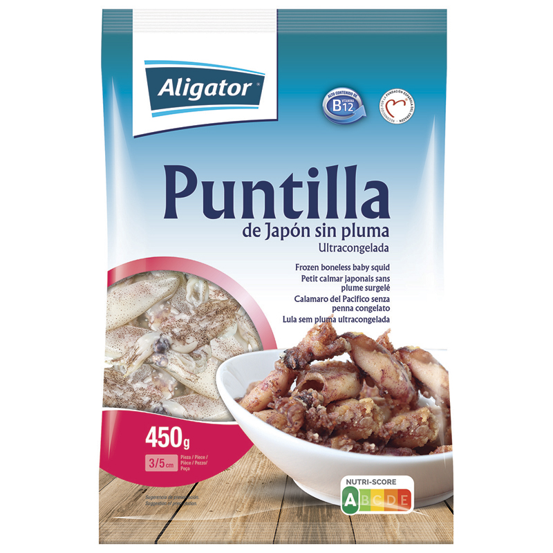 PUNTILLA CHINA S/PLUMA IQF 10% (3-6)12/500g.
